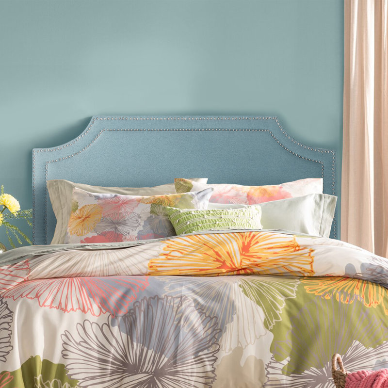 Shalica Upholstered Headboard Winston Porter Upholstery Light Teal